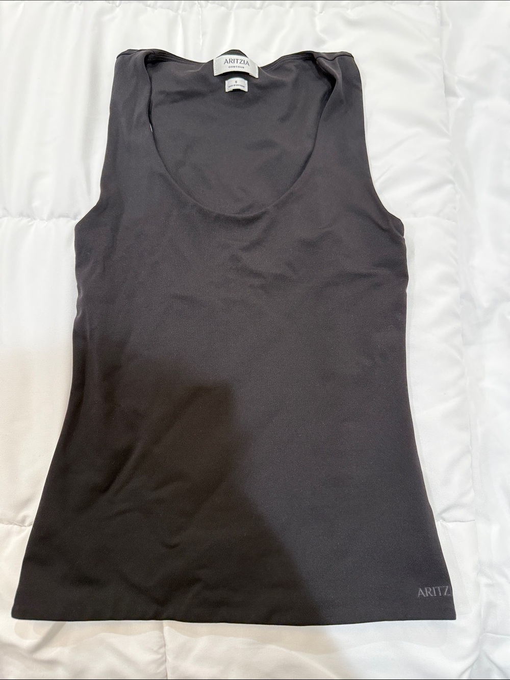 Aritzia Black Scoop Neck Tank